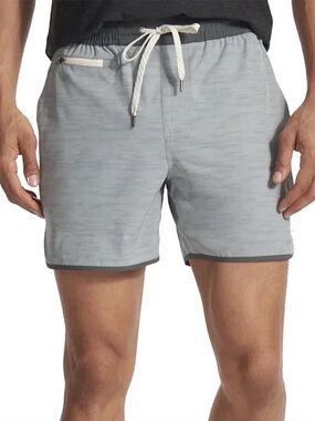 Vuori Banks Shorts Mens Medium Gray 7” Unlined Athletic Performance V330